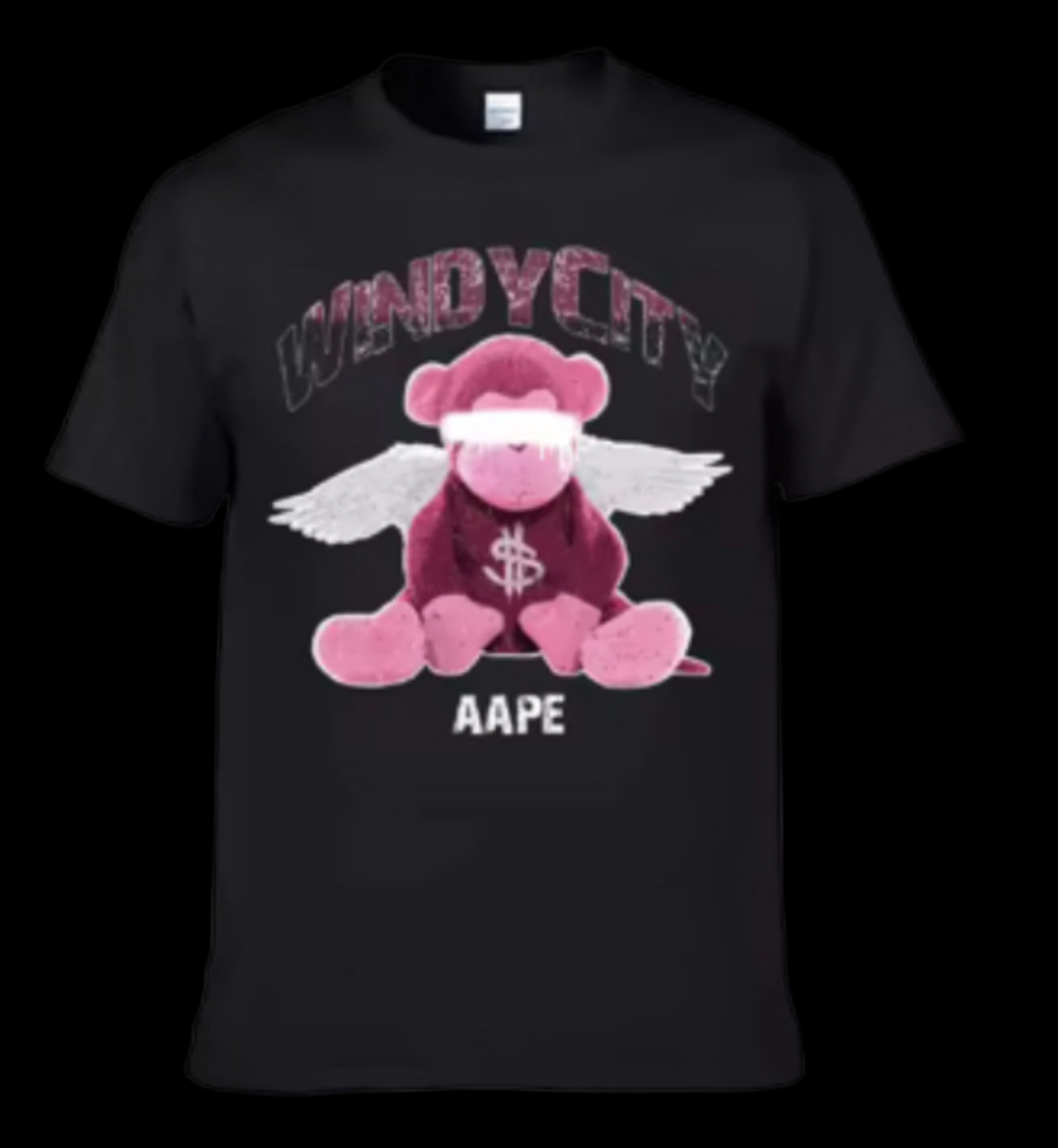 New Exclusive Windy City Aape Pink Bear Shirt