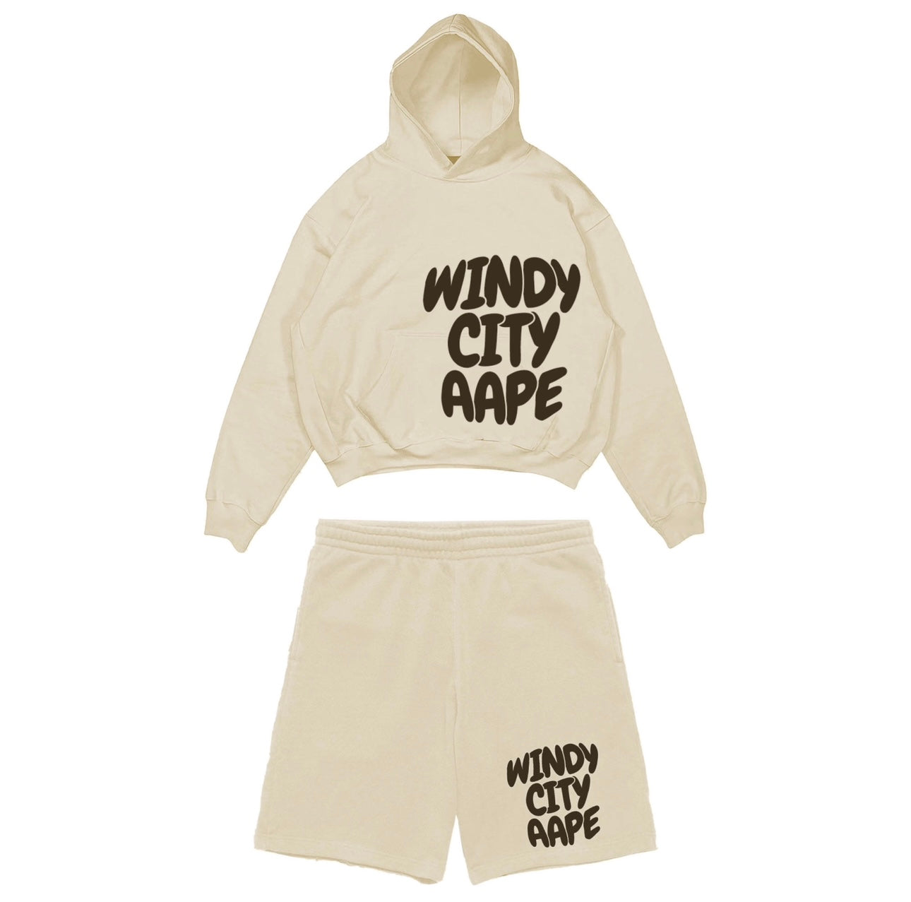 WINDY CITY AAPE HOODIE & SHORT SET